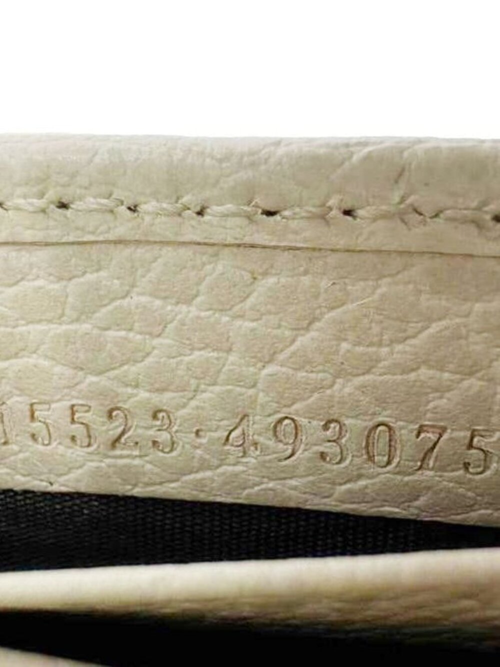 Gucci  GG Interlocking Leather Wallet On Chain Crossbody Bag Off White 615523 - Picture 14 of 14